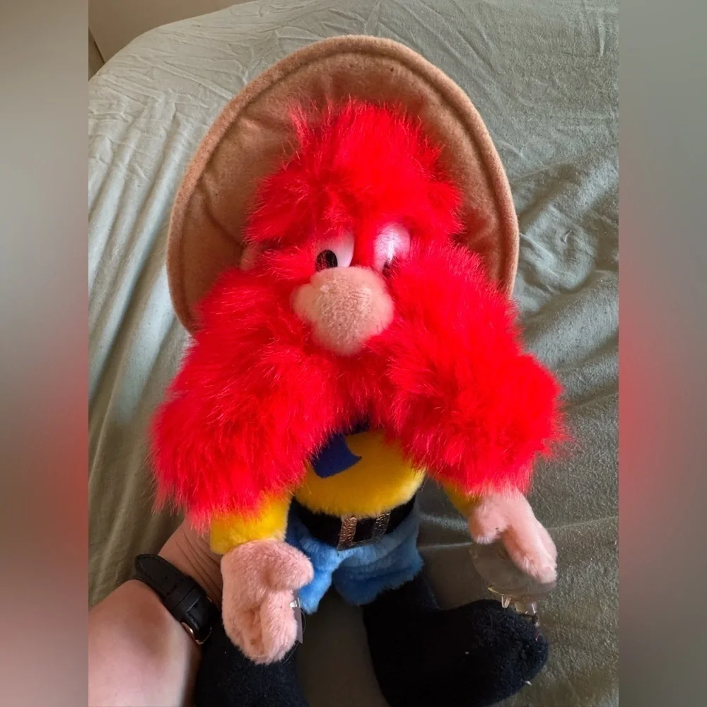 VINTAGE Yosemite sam plush window cling! Looney tunes